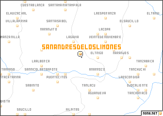map of San Andres de los Limones