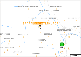 map of San Andrés Ixtlahuaca