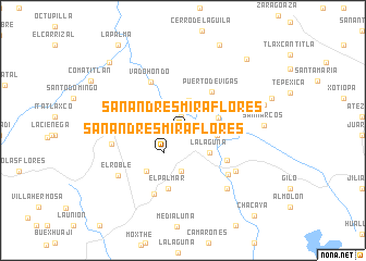 map of San Andrés Miraflores