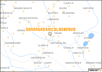 map of San Andrés Nicolás Bravo