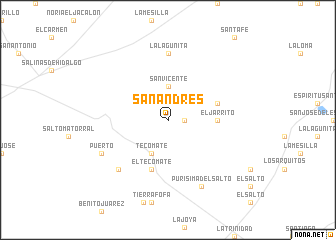 map of San Andrés