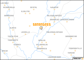 map of San Andrés