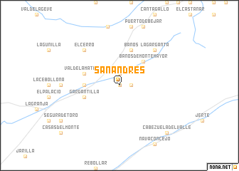 map of San Andrés