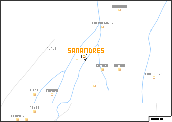 map of San Andrés