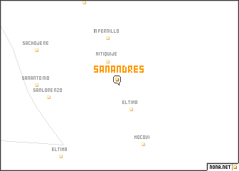 map of San Andrés