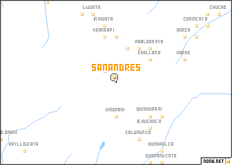 map of San Andrés