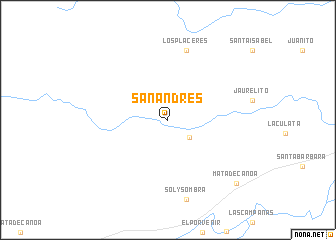 map of San Andrés