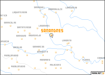 map of San Andrés