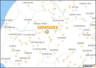 map of San Andres