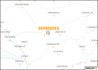 map of San Andrés