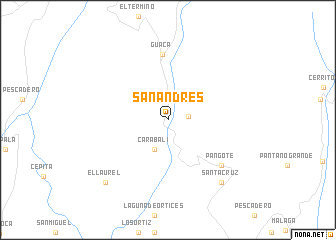 map of San Andrés