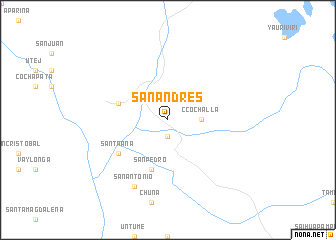 map of San Andrés