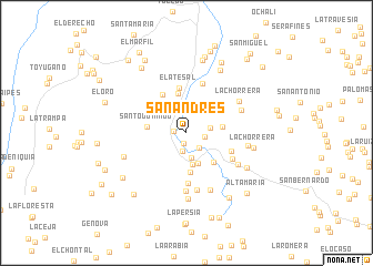 map of San Andrés