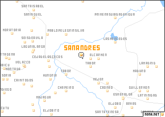 map of San Andrés