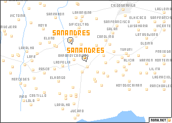 map of San Andrés