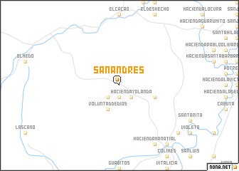 map of San Andrés