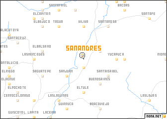 map of San Andrés