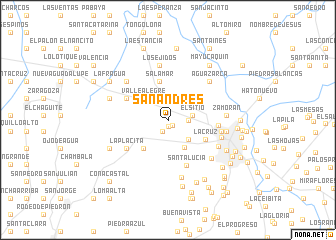 map of San Andrés