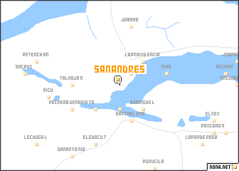 map of San Andrés