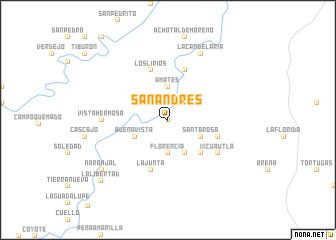 map of San Andrés