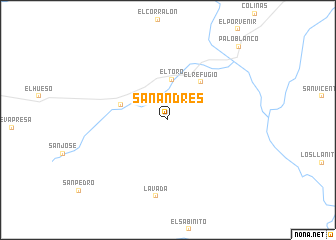 map of San Andrés