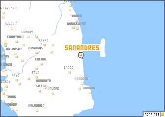 map of San Andres