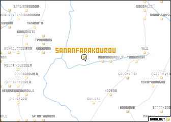 map of Sananfarakourou