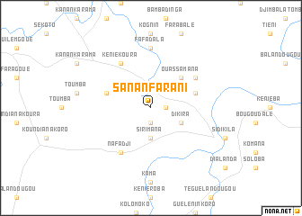 map of Sananfarani