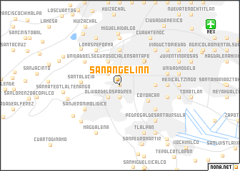 map of San Ángel Inn