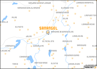 map of San Ángel