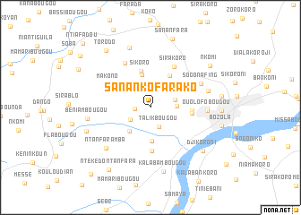 map of Sananko Farako