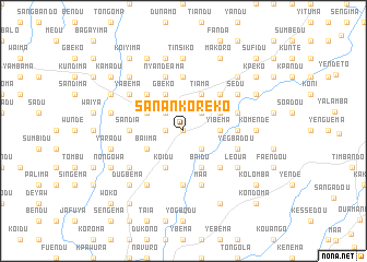 map of Sanankoreko