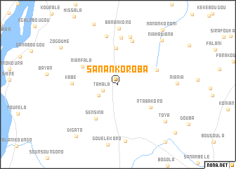 map of Sanankoroba