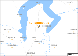 map of Sanankoroba