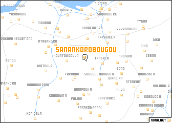 map of Sanankorobougou