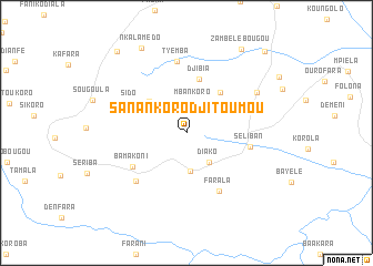 map of Sanankoro Djitoumou