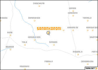 map of Sanankoroni