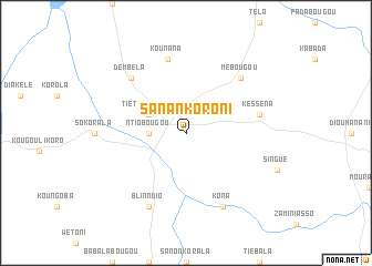 map of Sanankoroni