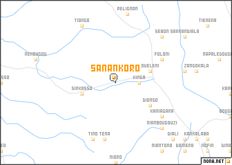 map of Sanankoro