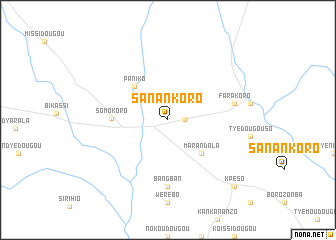 map of Sanankoro