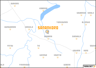 map of Sanankoro