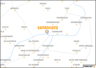 map of Sanankoro