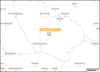 map of Sanankoro