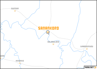 map of Sanankoro