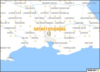 map of San Antonio Abad