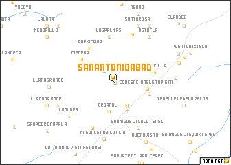 map of San Antonio Abad