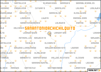 map of San Antonio Achichilquito