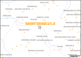 map of San Antonio Acutla