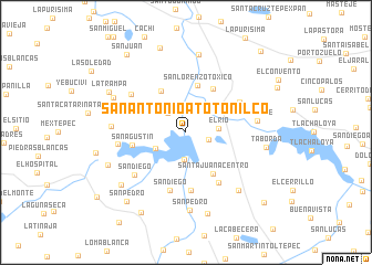 map of San Antonio Atotonilco