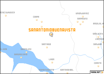 map of San Antonio Buena Vista